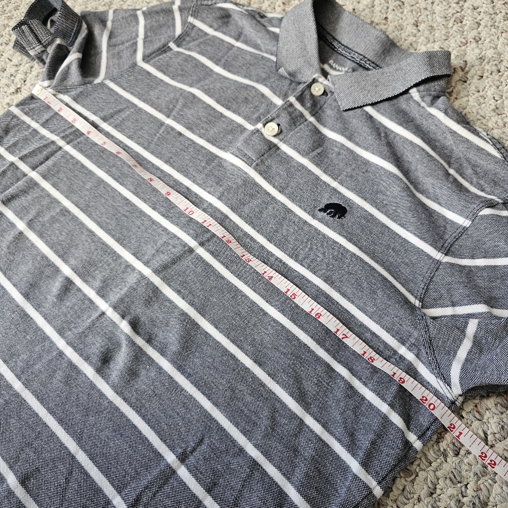 ⛳ Banana Republic Mens Collared Striped Polo - Size L - Picture 9 of 10